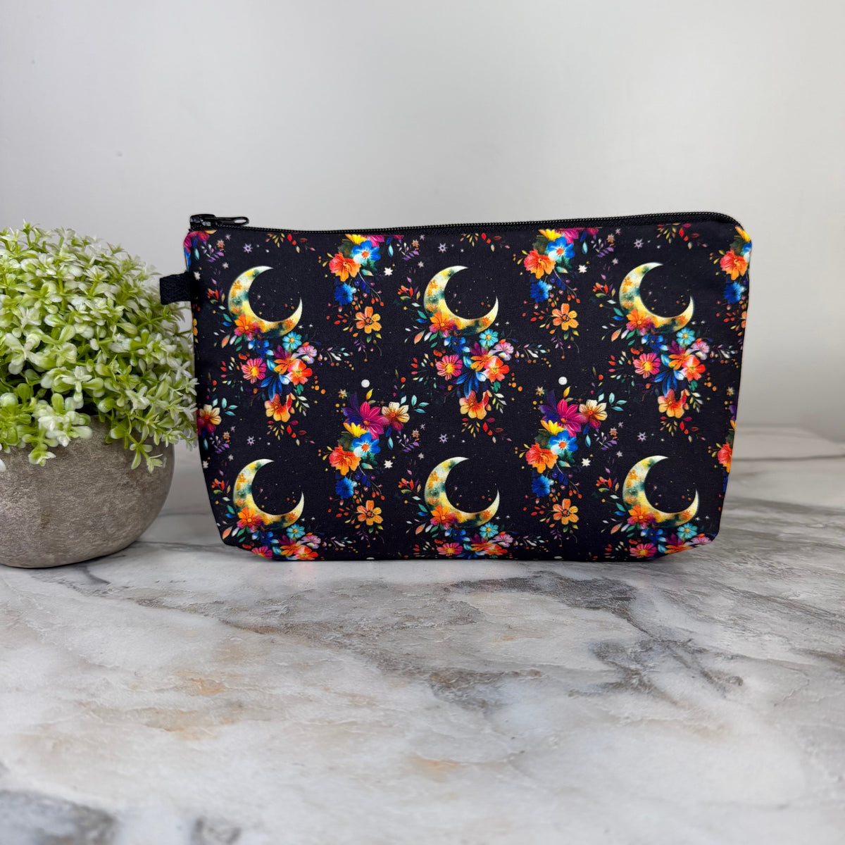 Moon on Black pouch by Arimel by Emily