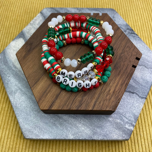 Bracelet Pack - Holiday Christmas - Merry & Bright