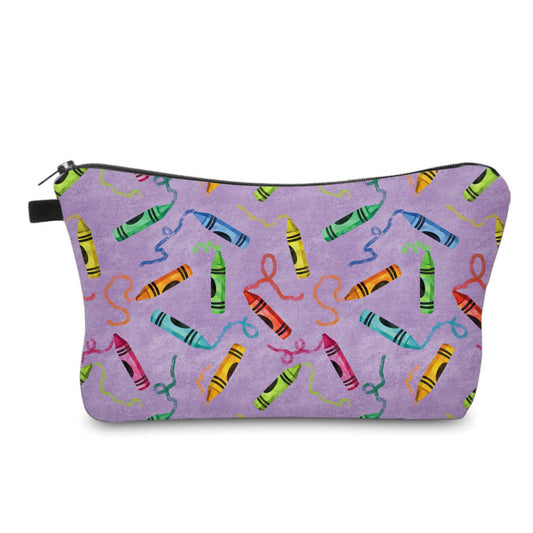 Pouch - Crayons Purple
