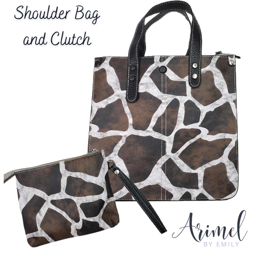 Shoulder Bag with Clutch