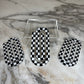 Jumbo Paperclip - Black White Checker