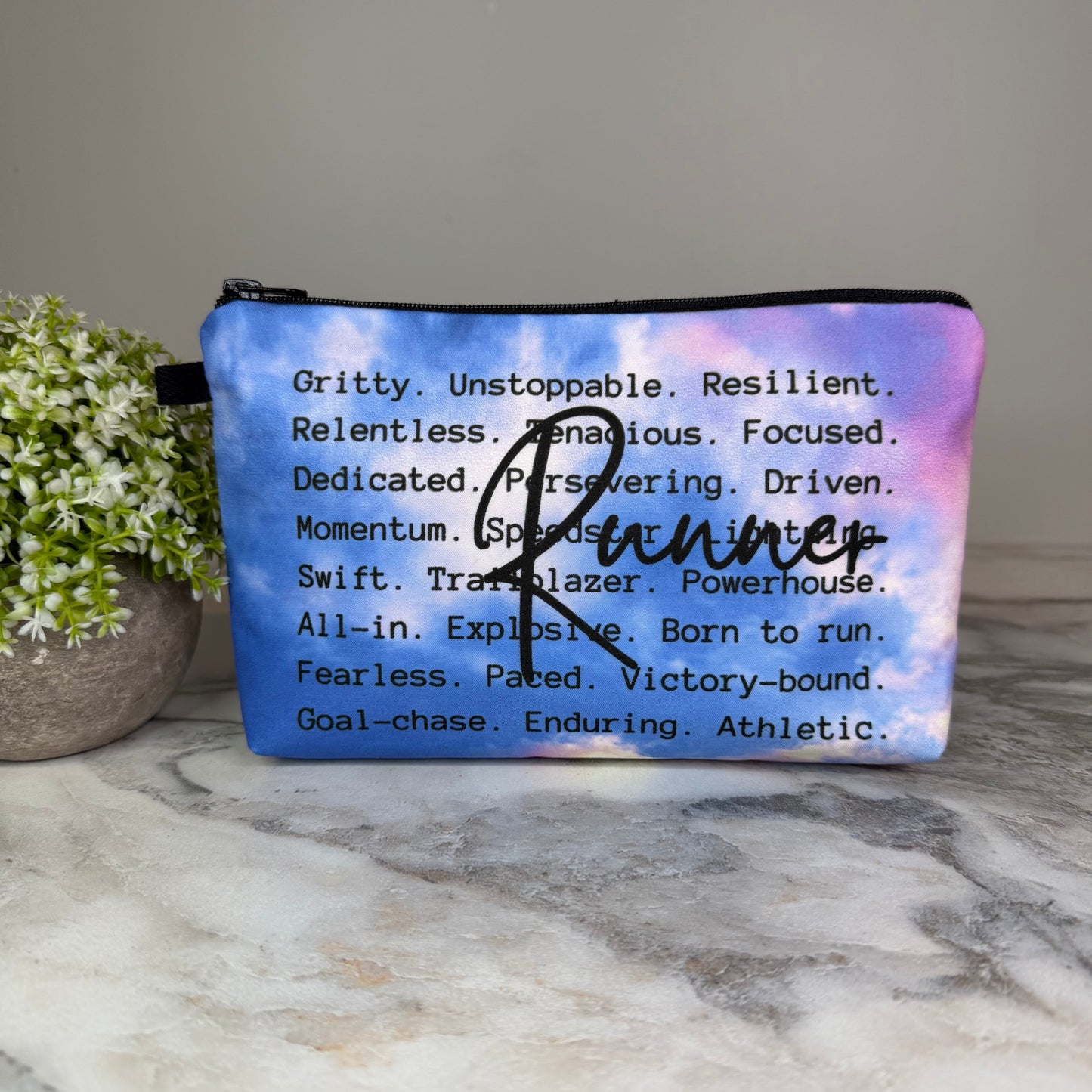 Runner Running zipper pouch by Arimel by Emily