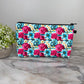 Pink Blue Cream pouch by Arimel by Emily