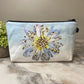Pouch - Daisy Floral Animal Print Blue