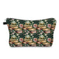 Pouch - Dark Green Book Floral