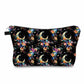 Pouch - Floral Moon on Black