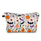 Pouch - Halloween - Bat Pumpkin Floral