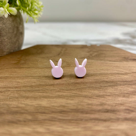 Bunny Head - Purple Easter earring by Arimel by Emily