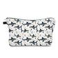 Pouch - Blue Shark on White