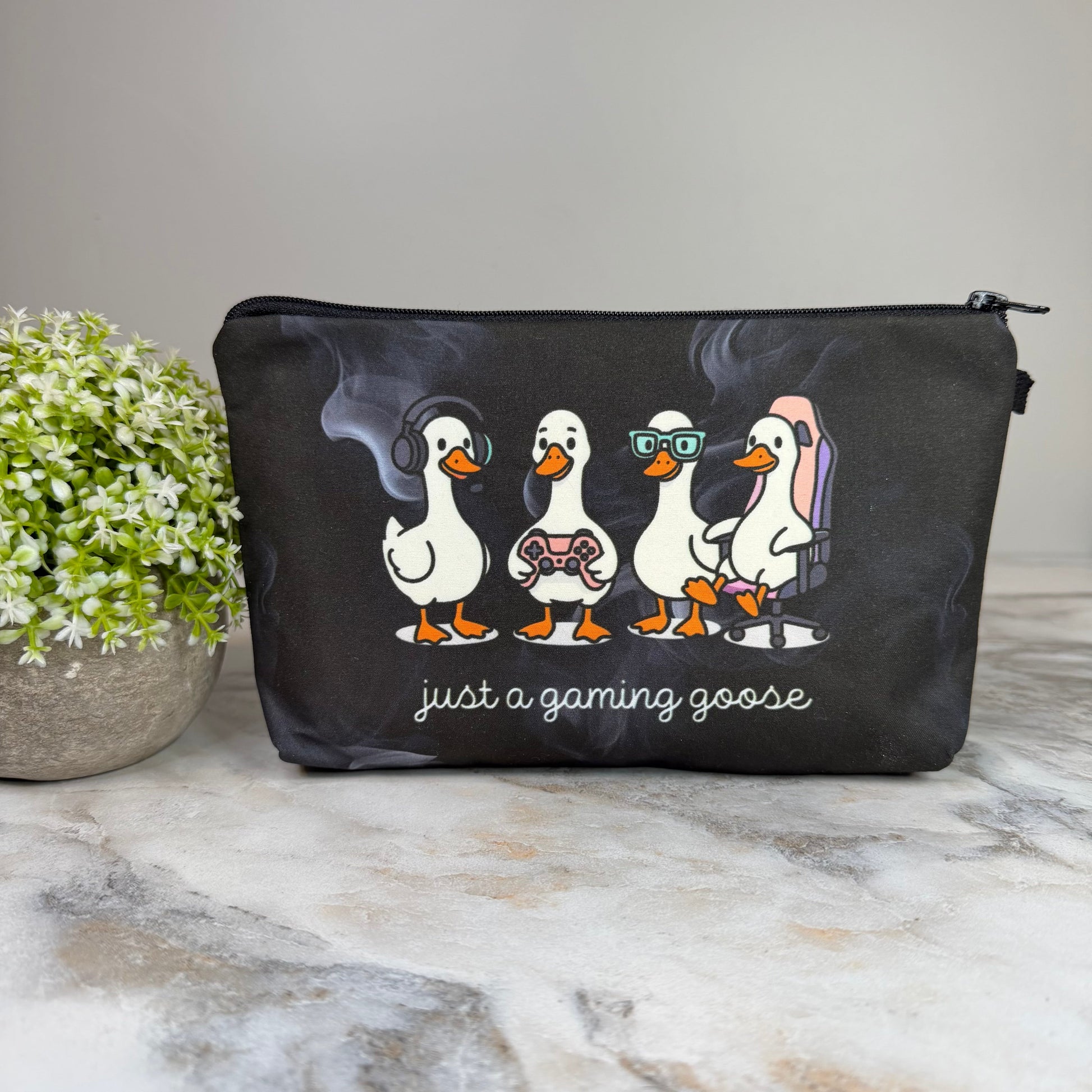 Gaming Goose zipper pouch by Arimel by Emily