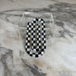 Jumbo Paperclip - Black White Checker