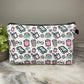 Pouch - Books Coffee Tea Daisy