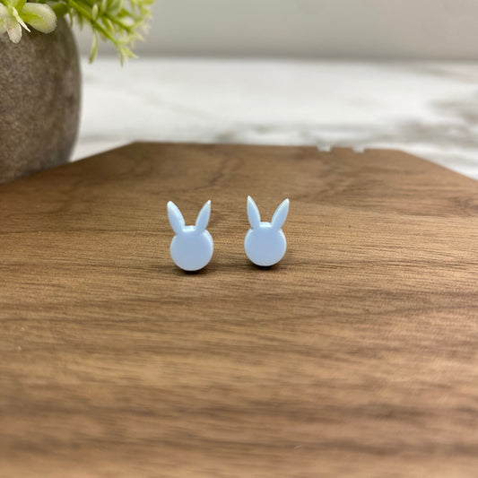 Bunny Head - Blue Easter earring by Arimel by Emily