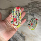 Jumbo Paperclip - White Background Floral