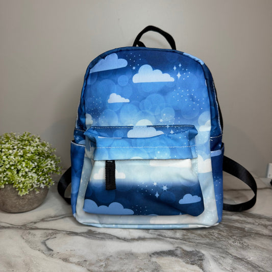 Blue Ombre Cloud mini backpack by Arimel by Emily