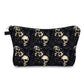 Pouch - Black Floral Skull