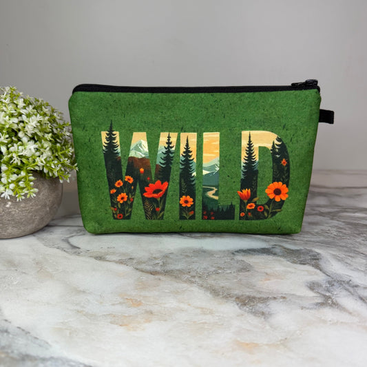Wild Outdoors Floral Mountain pouch by Arimel by Emily