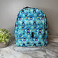 Teal Floral Bee mini backpack by Arimel by Emily