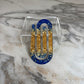 Jumbo Paperclip - Blue Gold Glitter