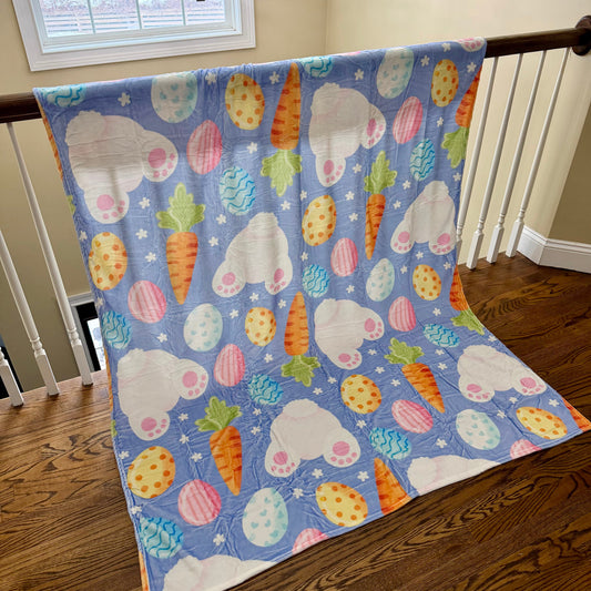 Carrot Bunny Egg Easter blanket by Arimel by Emily