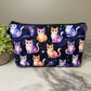 Pouch - Cats Orange Purple Galaxy