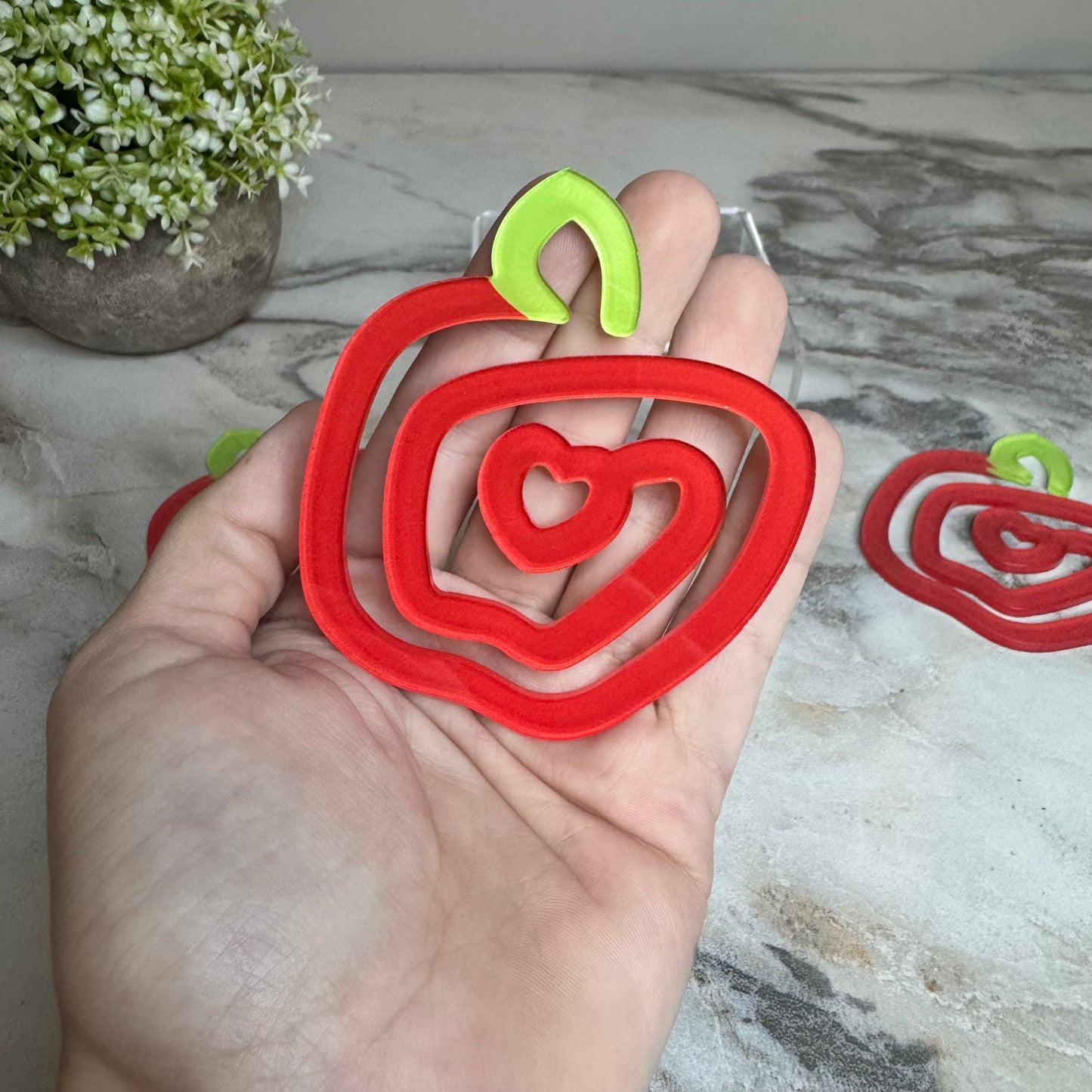 Jumbo Paperclip - Apple Shaped Apple - PREORDER