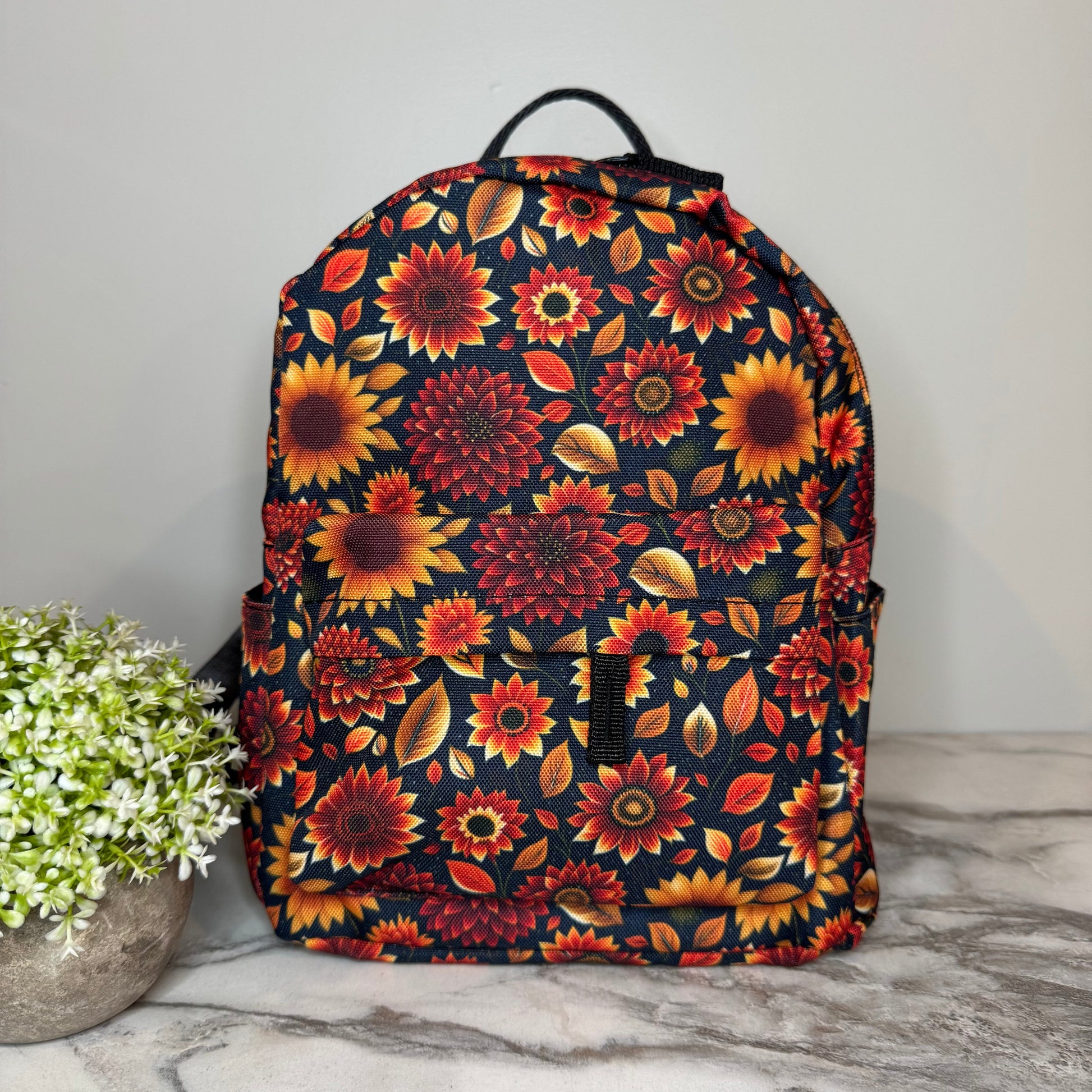 Moody Crimson Floral mini backpack by Arimel by Emily
