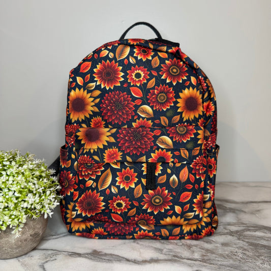 Moody Crimson Floral mini backpack by Arimel by Emily