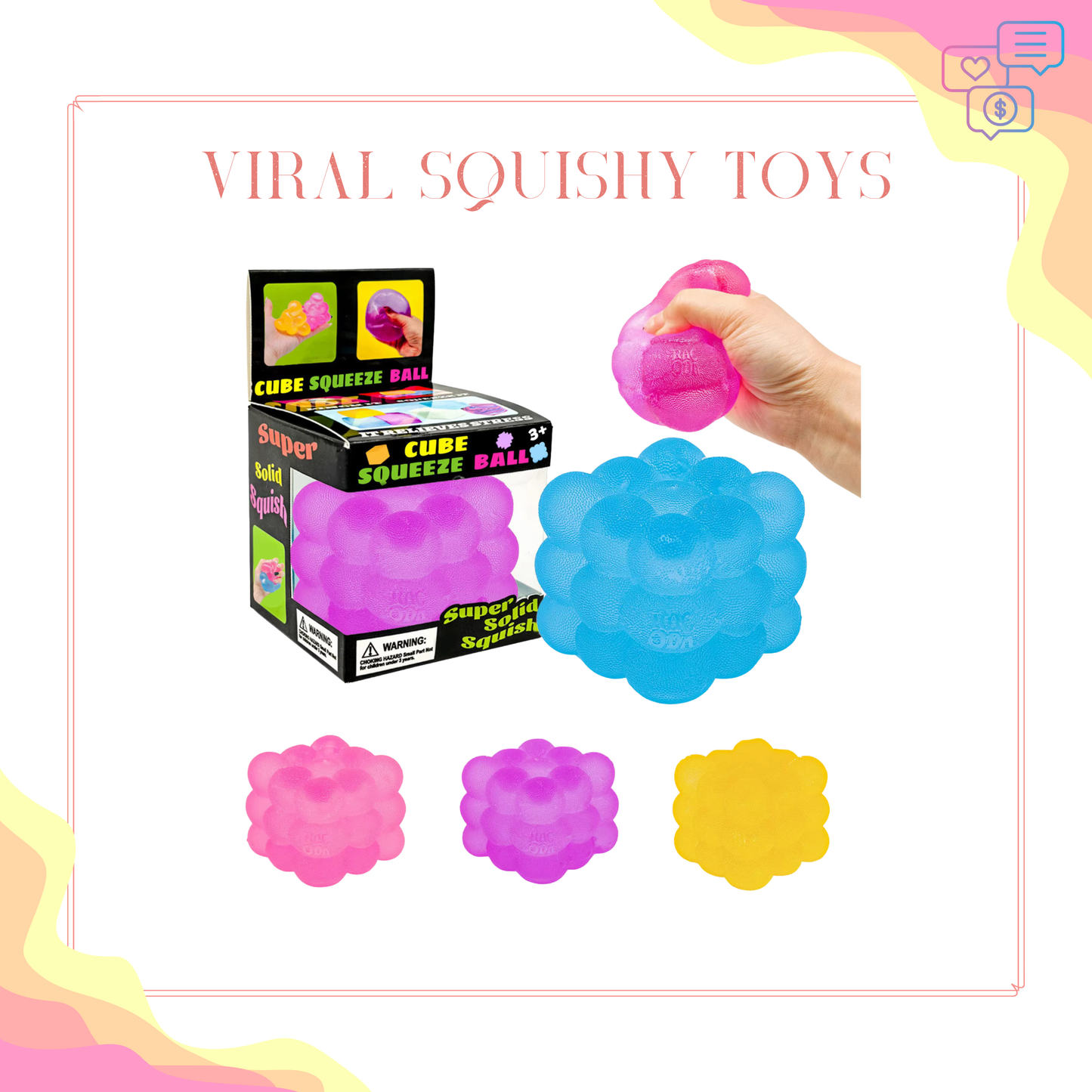 Squishy Toy - Cube