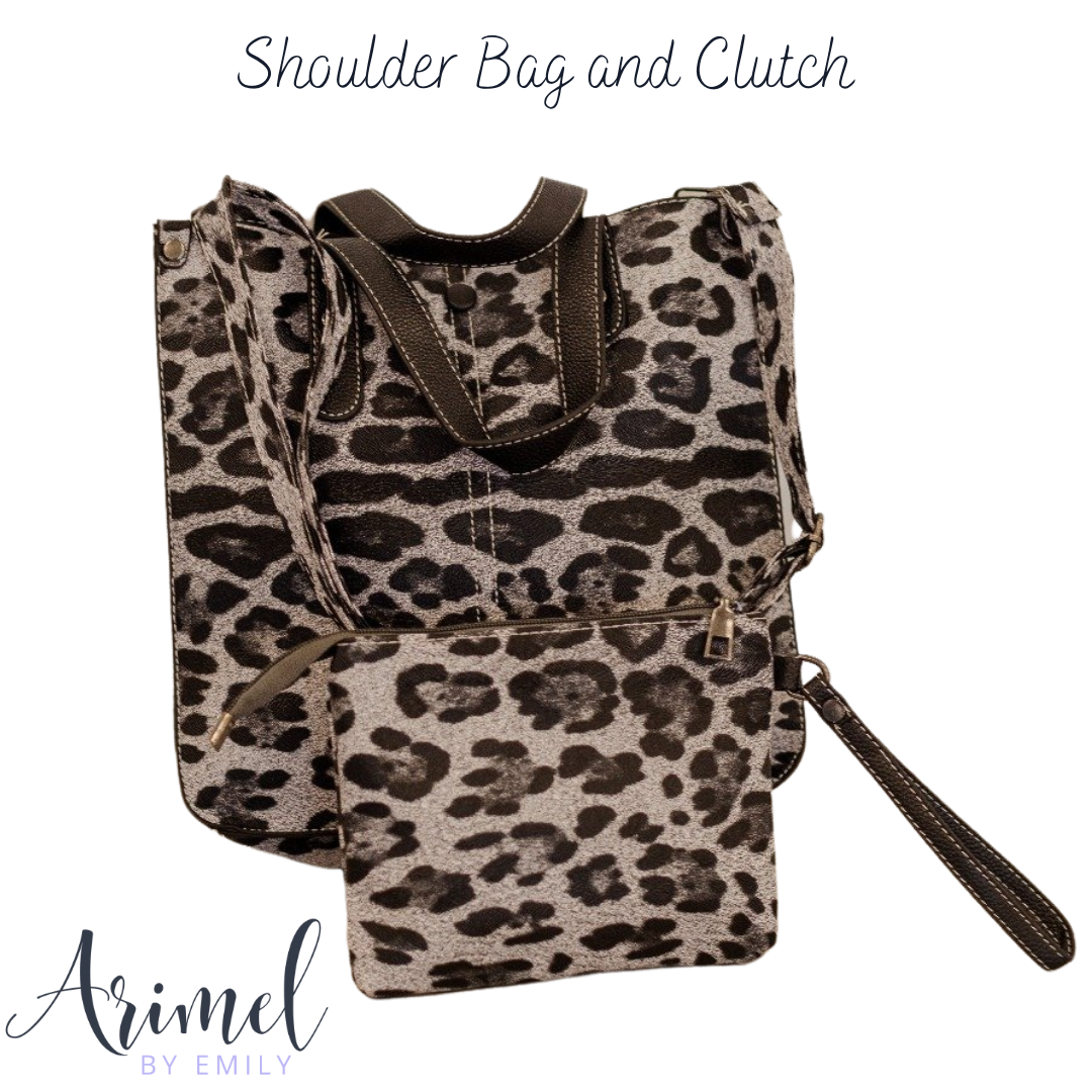 Shoulder Bag with Clutch