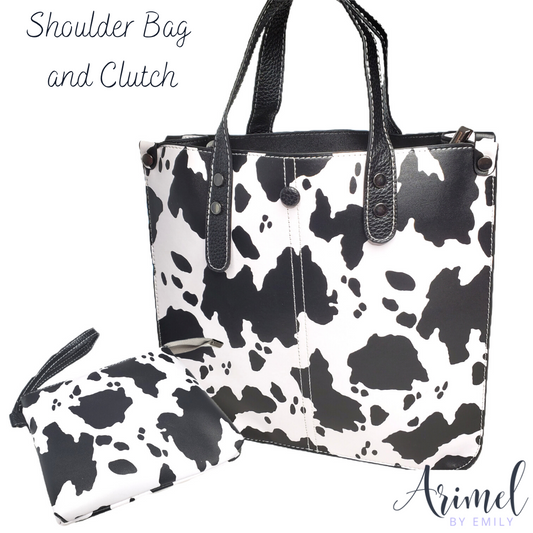 Shoulder Bag with Clutch